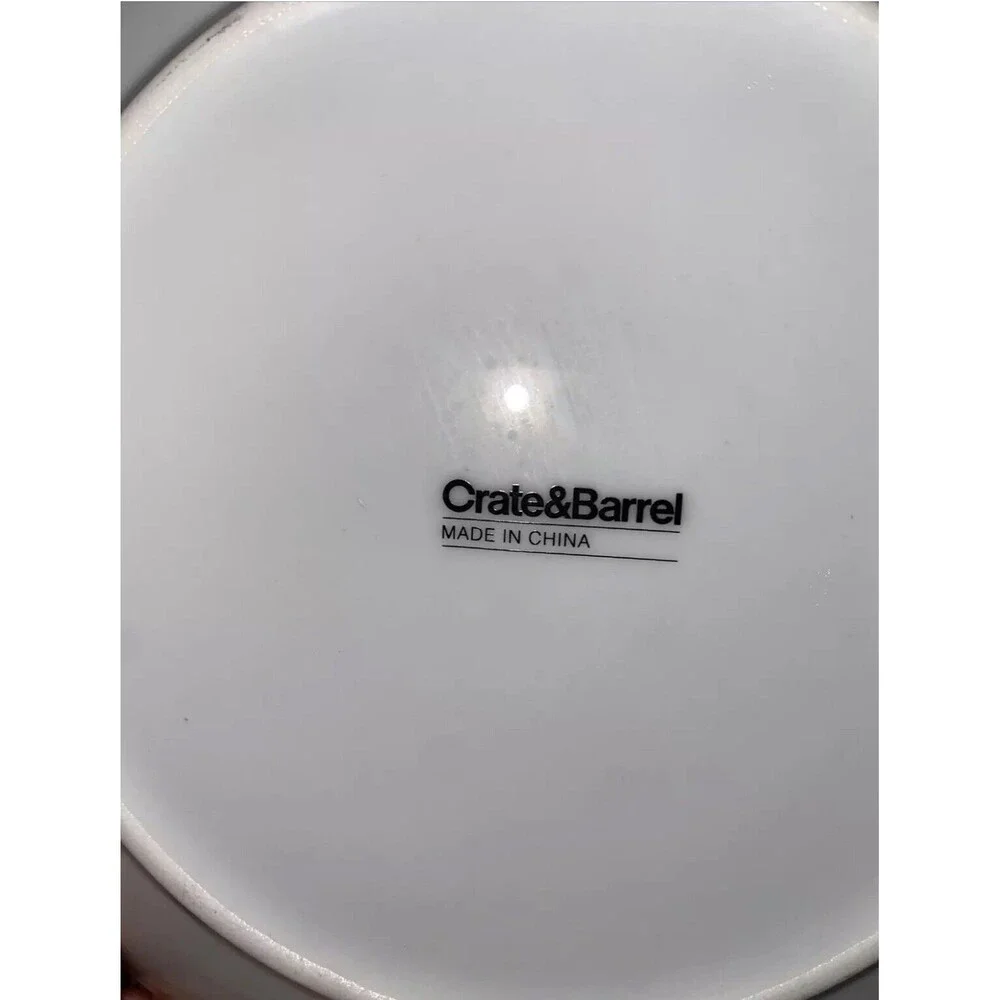 Crate & Barrel Fruit Pie Lunch Dessert Plates Pecan, Apple, Blueberry, Pumpkin